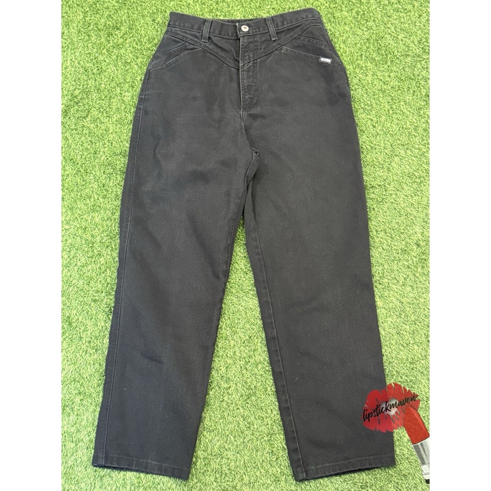 Vintage Rocky‎ Mountain Rockies Jeans Womens 13/14 Black Western Bareback Denim